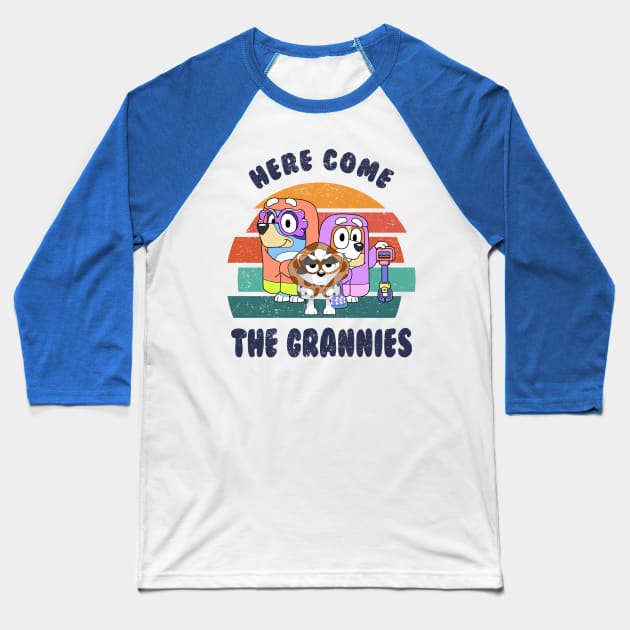 Bluey Here Come The Grannies! Baseball T-Shirt by hadij1264